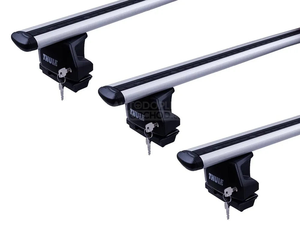 Super Cena Střešní nosiče VW T5/T6 2003-2024 (na montážní body) • sada 3 WING EVO příčníků • Thule