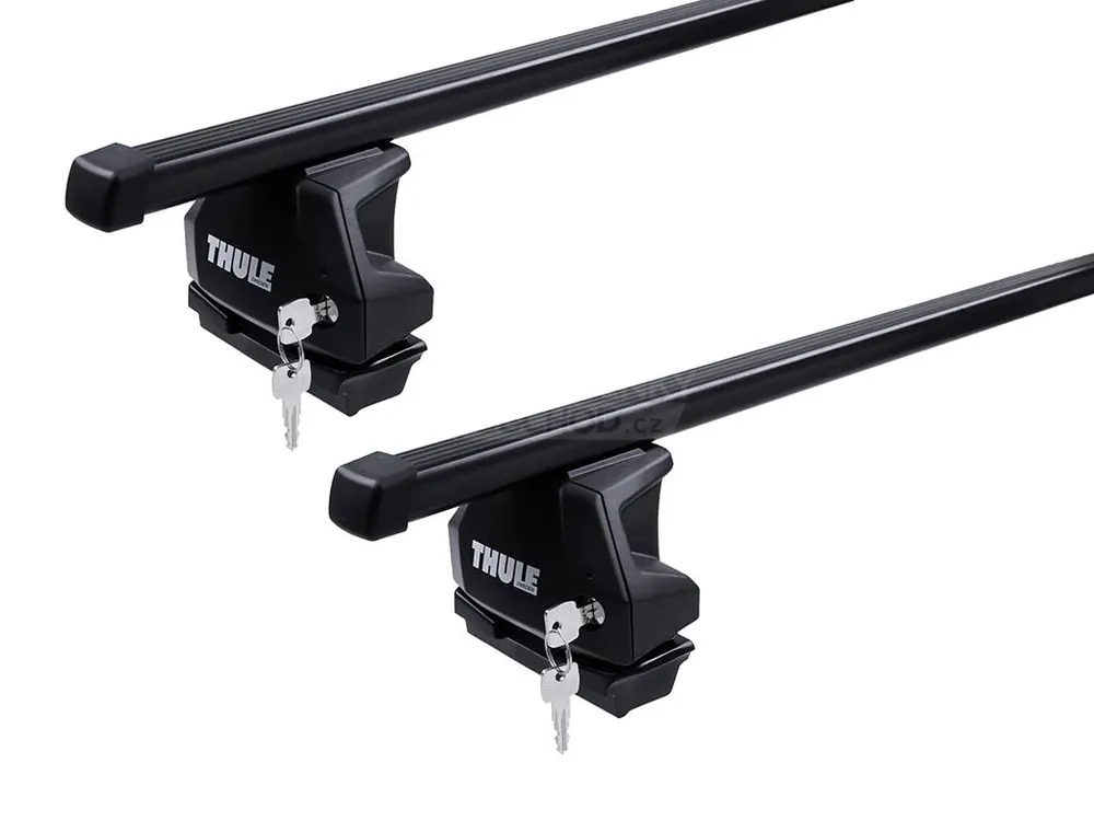 Střešní nosiče Mazda 5 2005-2018 (na montážní body) • ocel • Thule Ověřený