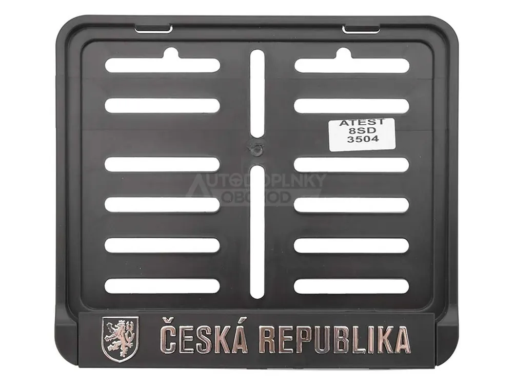 Finální Výprodej Podložka pod SPZ pro motorku • ČR 3D