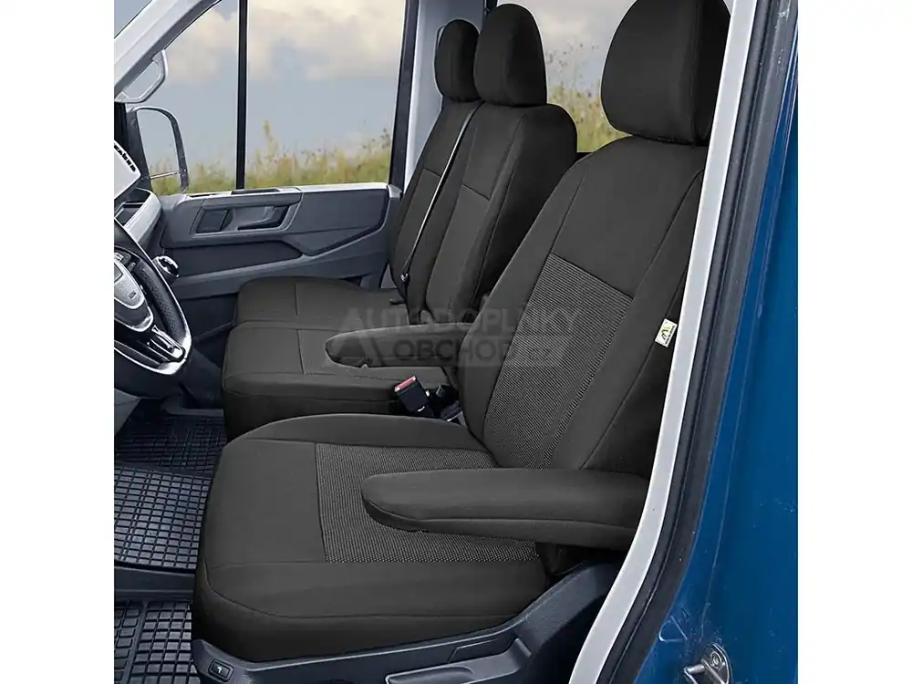 Levný Autopotahy VW Crafter II 2017-2026 • přední • 3 místa (1+2)