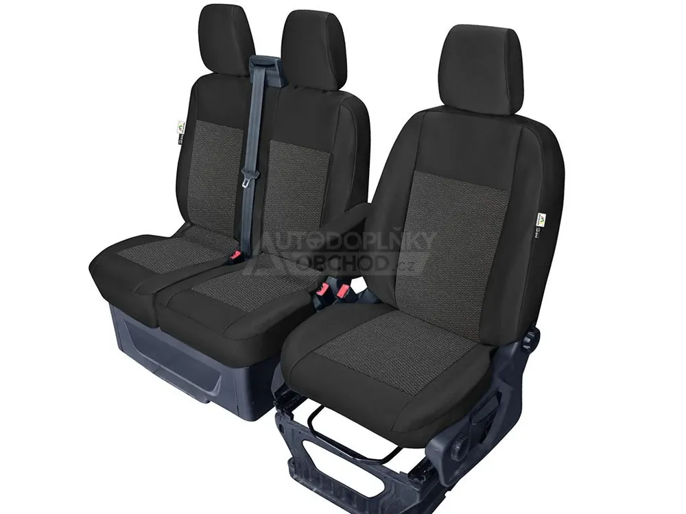 Tovární Cena Autopotahy Ford Transit Custom 2018-2023 • přední • 3 místa (1+2)