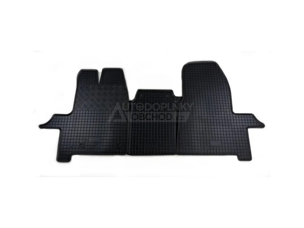 Gumové autokoberce Ford Transit Custom 1+1m 2012-2017 Cenová Bomba