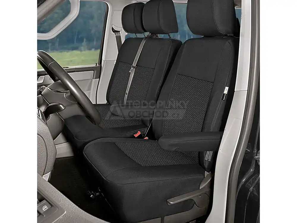 Sleva Autopotahy VW Transporter T5 2003-2015 • přední • 3 místa (1+2)