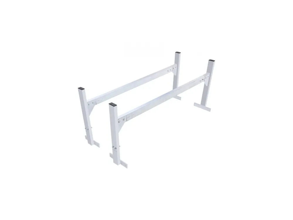 Střešní nosič žebříků pro dodávku, 2 tyče, hliníkové slitiny, nosnost 181 kg, dešťový okap, nastavitelná délka 1300–2060 mm, nosič žebříků pro dodávku, nákladní automobil a přívěs Top Prodej