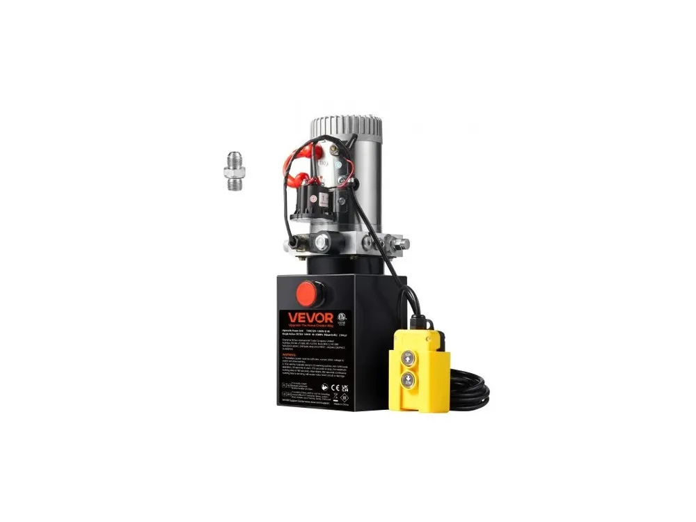Cenově Výhodný Hydraulické čerpadlo 8 litrů/7,6 l, jednočinné čerpadlo pro sklápěcí přívěs, pohonná jednotka DC 12V