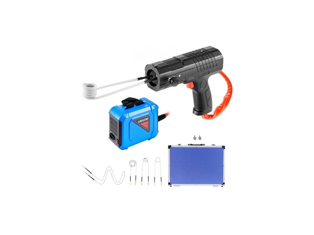 indukční ohřívač pro odstraňování šroubů, sada magnetického indukčního ohřívače 1800 W 230 V, ruční nástroj na odstraňování matic, mini topný stroj pro odstraňování rezavých šroubů, nástroje pro opravu autoservisů se 4 cívkami a krabicí Odeslání Ihned