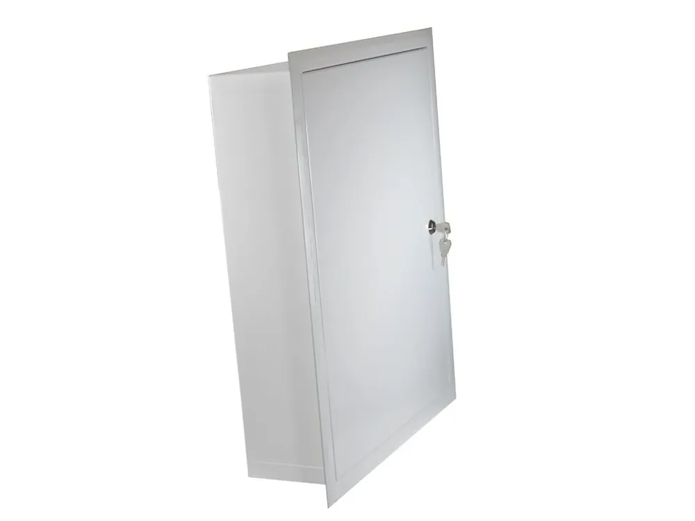Kovový rozváděč montážní skříň pod omítku 400x500x120mm OMP-5, lesklá bílá Výprodej
