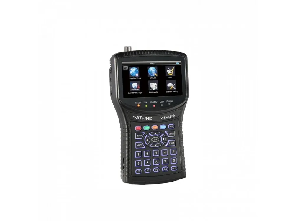 Satlink WS-6960 měřící přístroj satelitní antény DVB-S2 Novinka