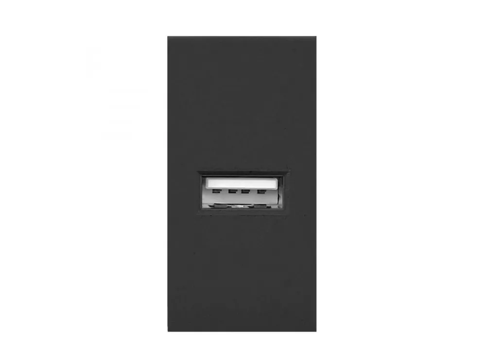 Bezpečná Platba ORNO Modulární nabíjecí USB port, barva černá