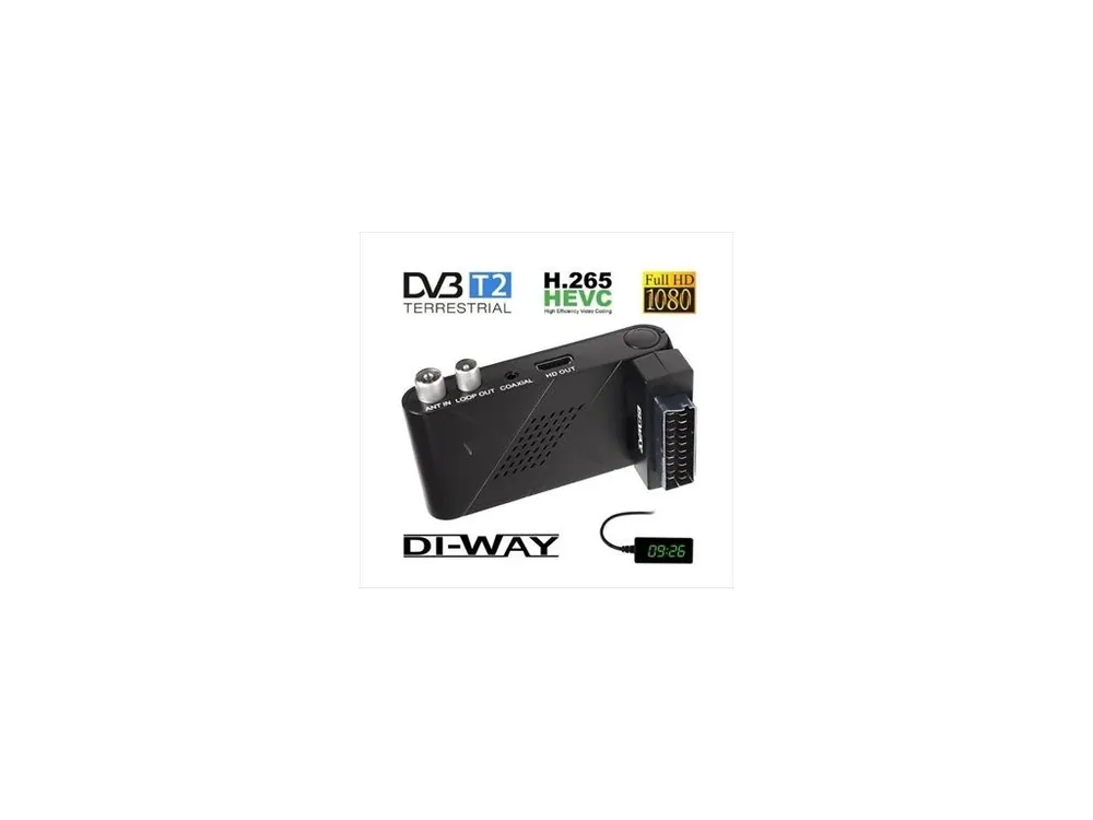 Nejlepší Cena DI-WAY 2020 Mini V2 DVB-T/T2 Hevc H.265 Set-Top Box