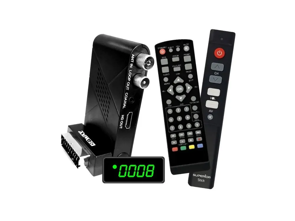 Bezpečná Platba DI-WAY SENIOR 2020 Mini DVB-T2 H.265 + Ovladač SENIOR Stick