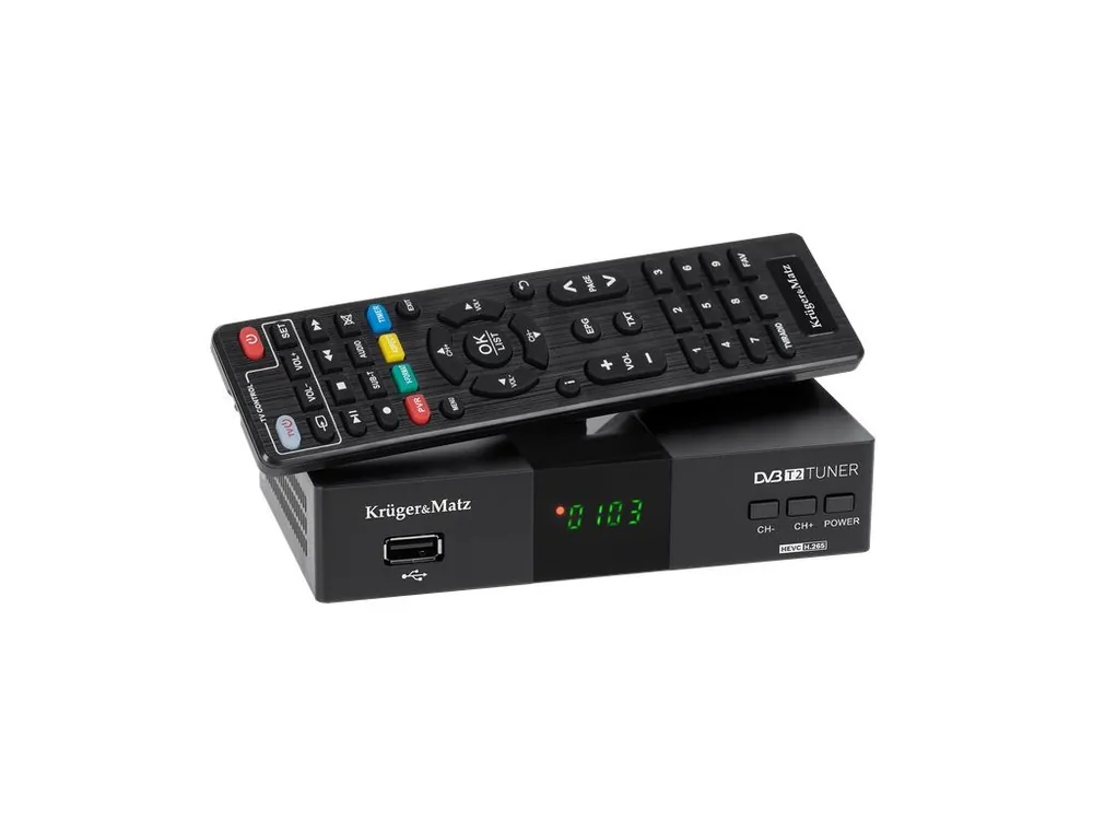 Akční Nabídka Set-top box KRUGER & MATZ KM0550D, DVB-T2 H.265, scart