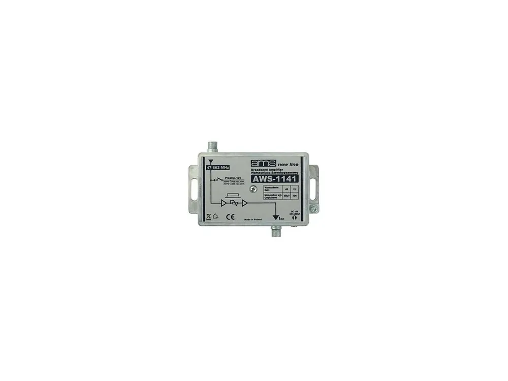 Anténní zesilovač AWS-1141 (47-862MHz, 21dB) Nová Kolekce