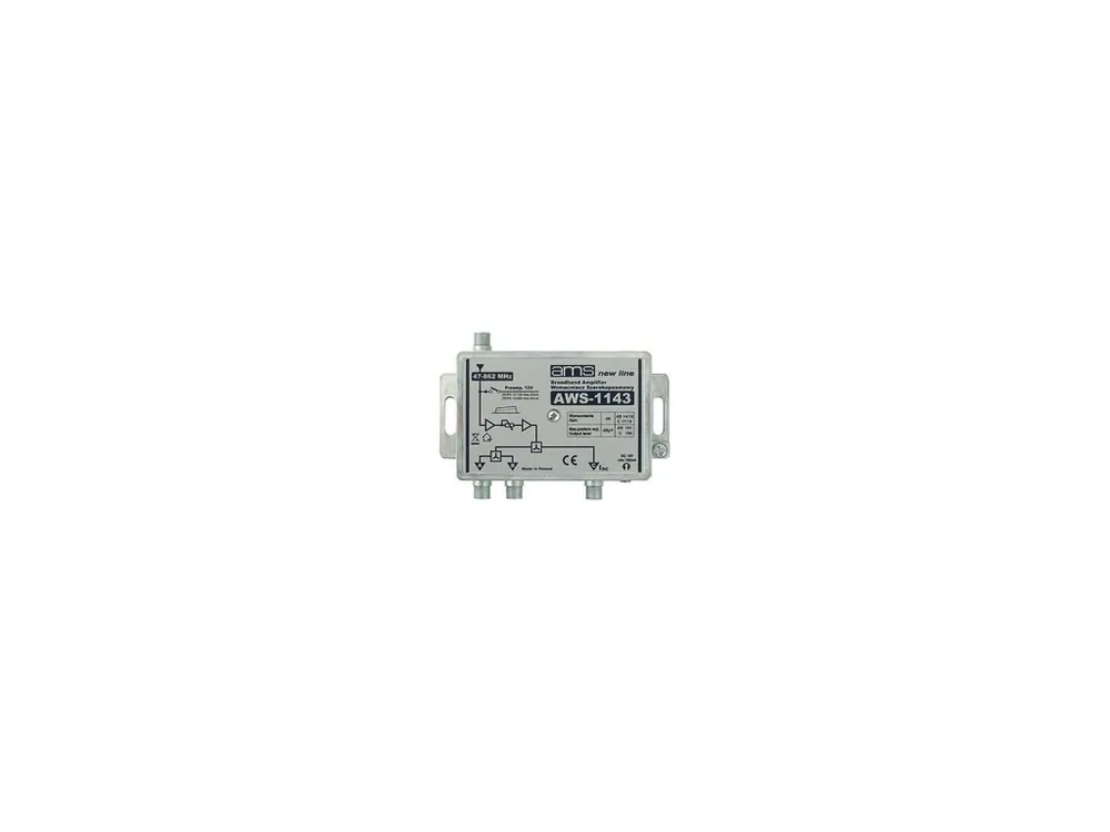 Odeslání Ihned Anténní zesilovač AWS-1143 (47-862MHz, 16dB, 3x výstup)