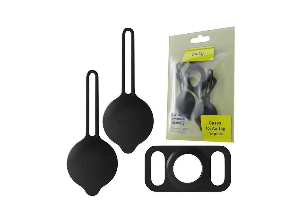 Dokud Zásoby Vydrží Pouzdro ALLITY ASA-300 pro Apple AirTag Black 3ks