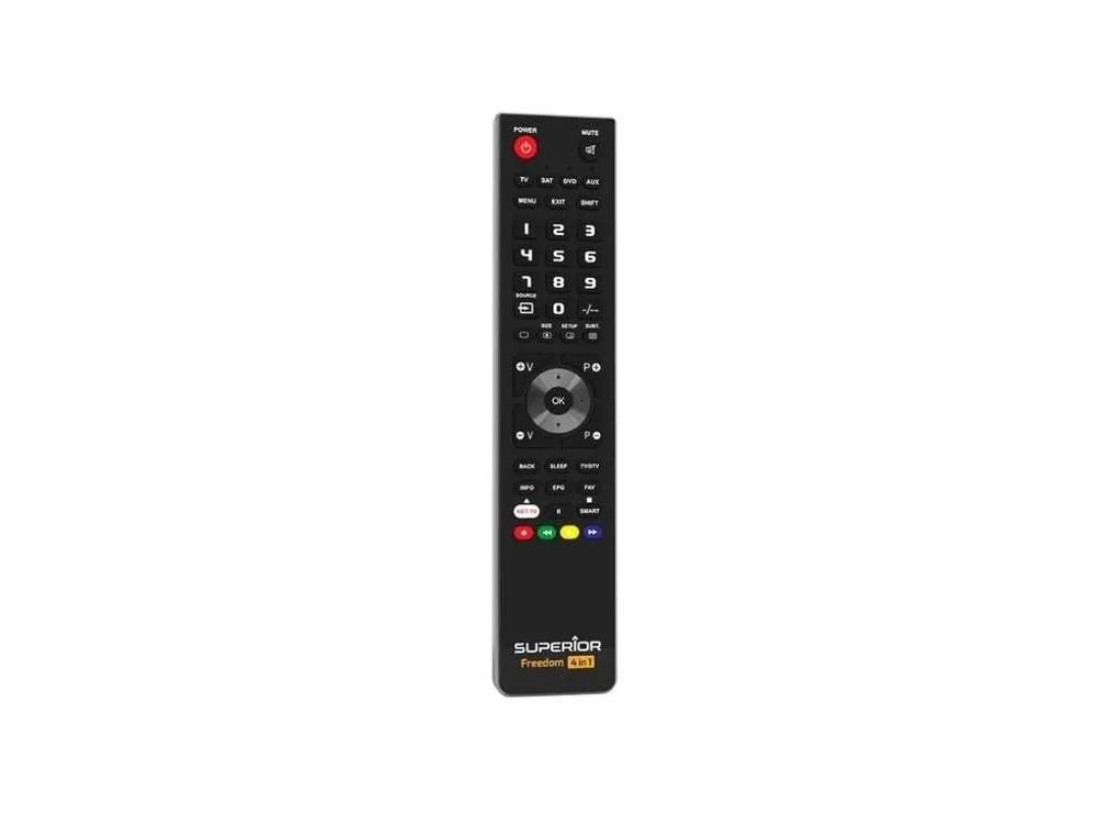 Dálkový ovladač univerzální SUPERIOR FREEDOM 4v1 pro TV, SAT, DVD, HI-FI, projektory Koupit Online