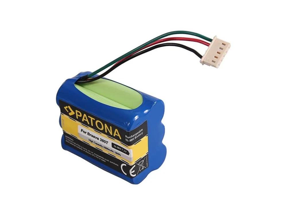 Omezená Nabídka Baterie pro vysavače iRobot Braava 380T/390T 2500mAh Ni-Mh 7,2V PATONA PT6130