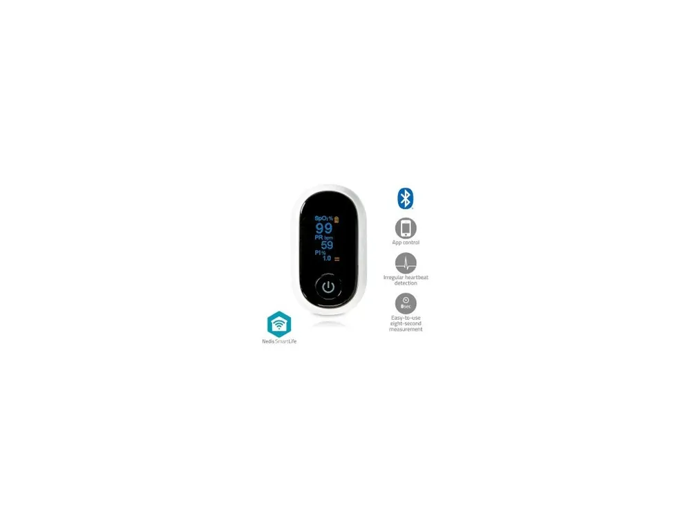 Kup Teď SmartLife Pulzní Oxymetr Nedis BTHOX10WT