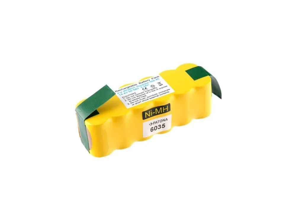 Baterie pro vysavače iRobot Roomba série 5xx/6xx/7xx/8xx 3300mAh Ni-MH 14,4V PATONA PT6035 Omezená Nabídka