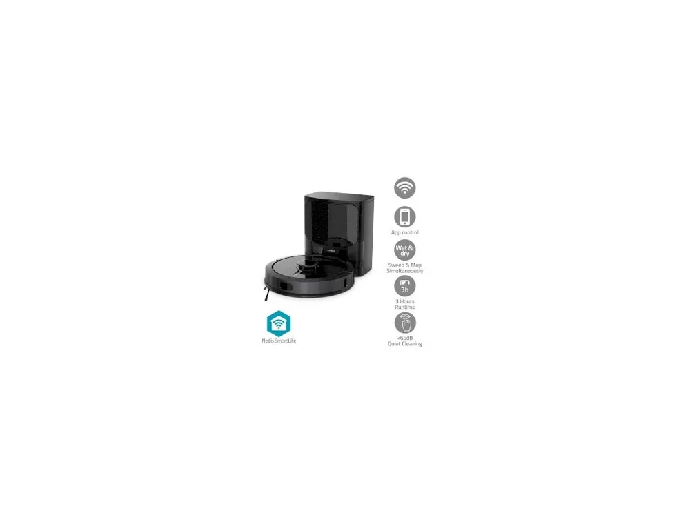 SmartLife Robot Vysavač Nedis WIFIVCL002CBK Kup Teď