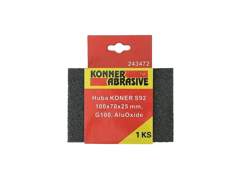 Brusná houba KONNER 100x70x25mm, G80 Sleva