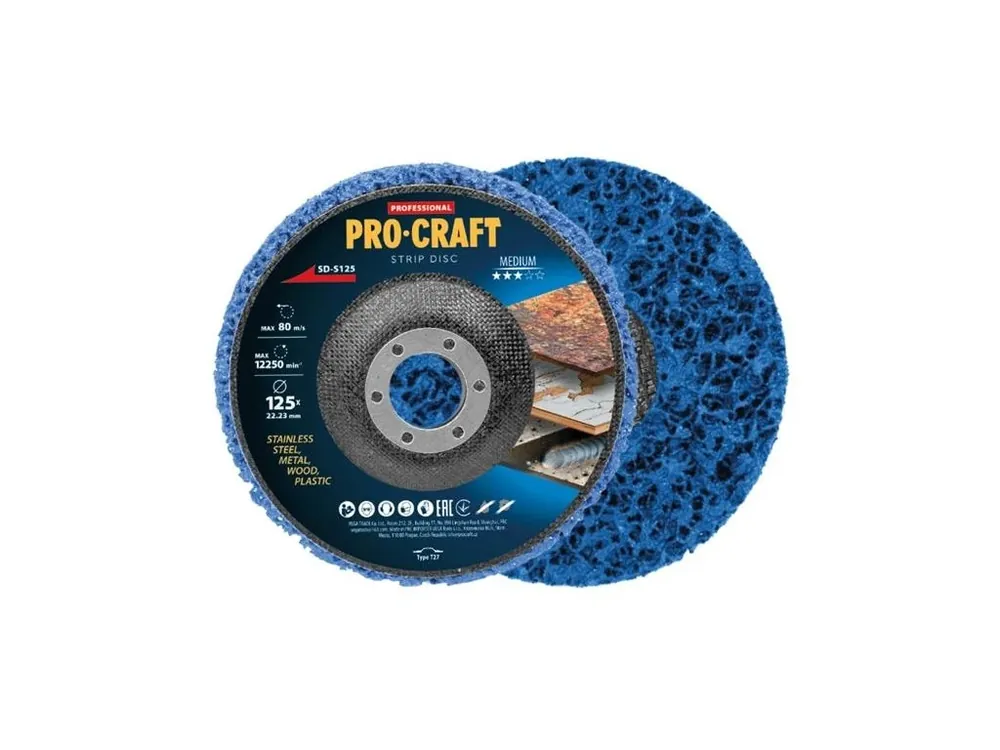 Kotouč brusný Clean & Strip 125mm PROCRAFT SD-S125 Super Cena