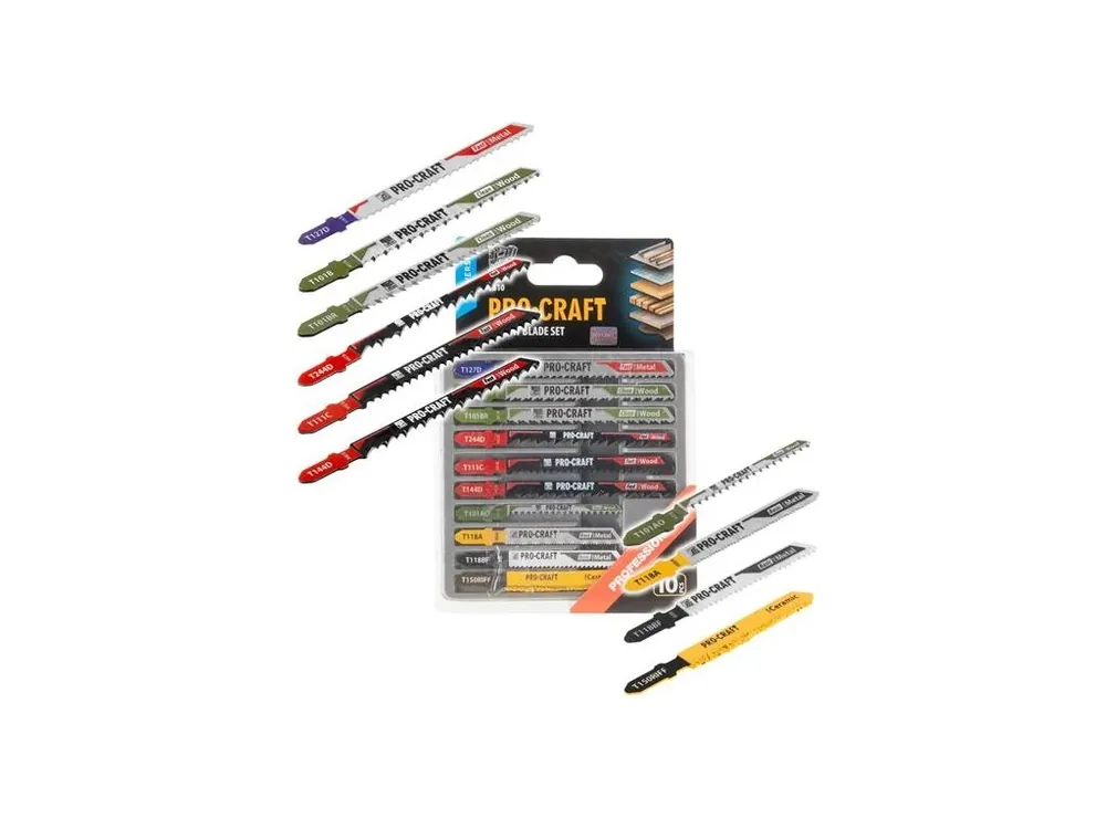 Plátky do přímočaré pily PROCRAFT JB10 10ks Víkendová Akce