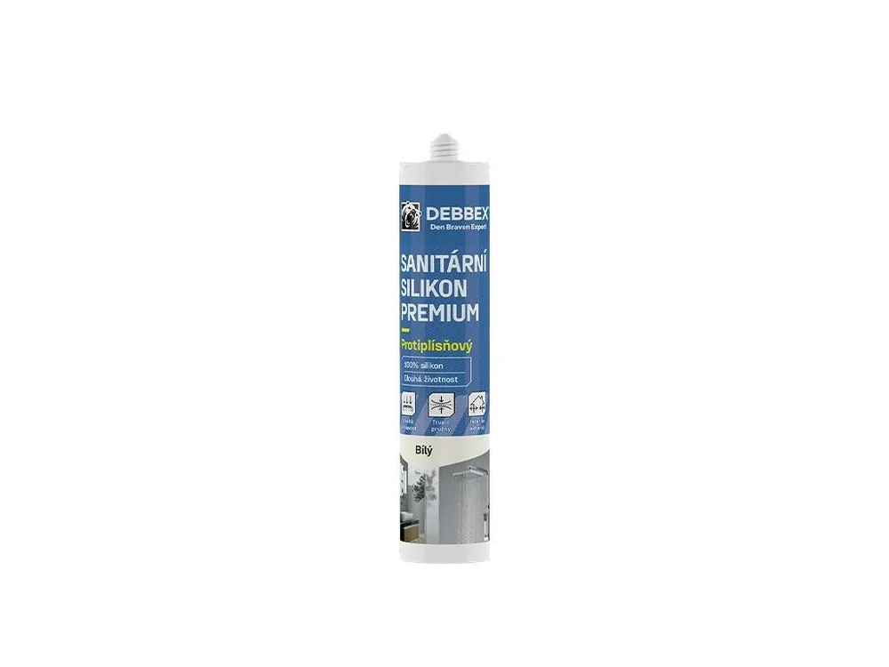 Cenová Bomba Silikon sanitární DEBBEX PREMIUM bílý 280ml