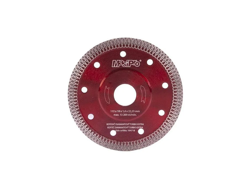 Autentický Kotouč řezný diamantový, turbo extra tenký, 115mm