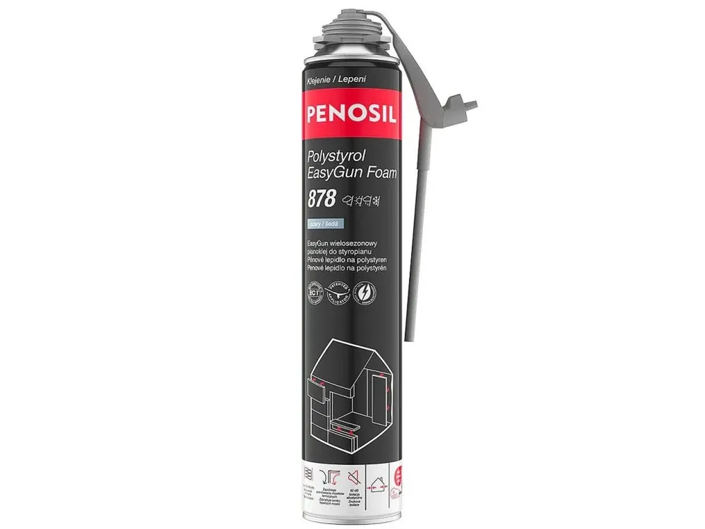 PU lepidlo na polystyren EasyGun PENOSIL 878 šedá, 750ml Rychlé Dodání