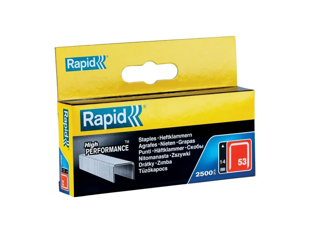 Vysoce Kvalitní Spony Rapid č. 53, 14mm, 2500ks