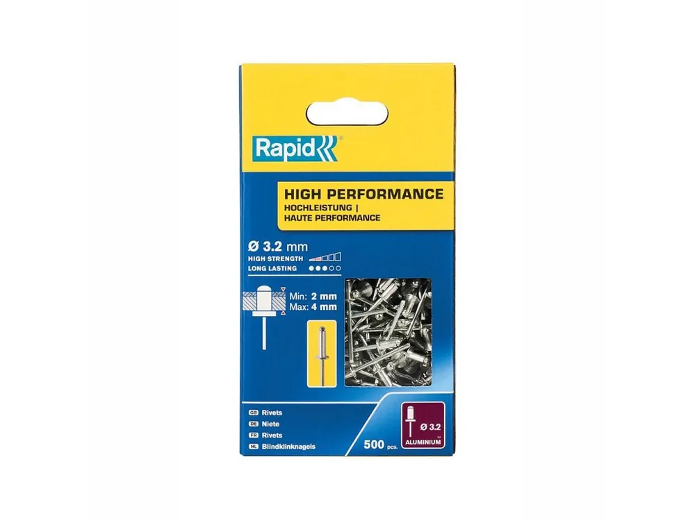 Nejlepší Volba Nýty hliníkové Rapid 3,2x8mm, 500ks
