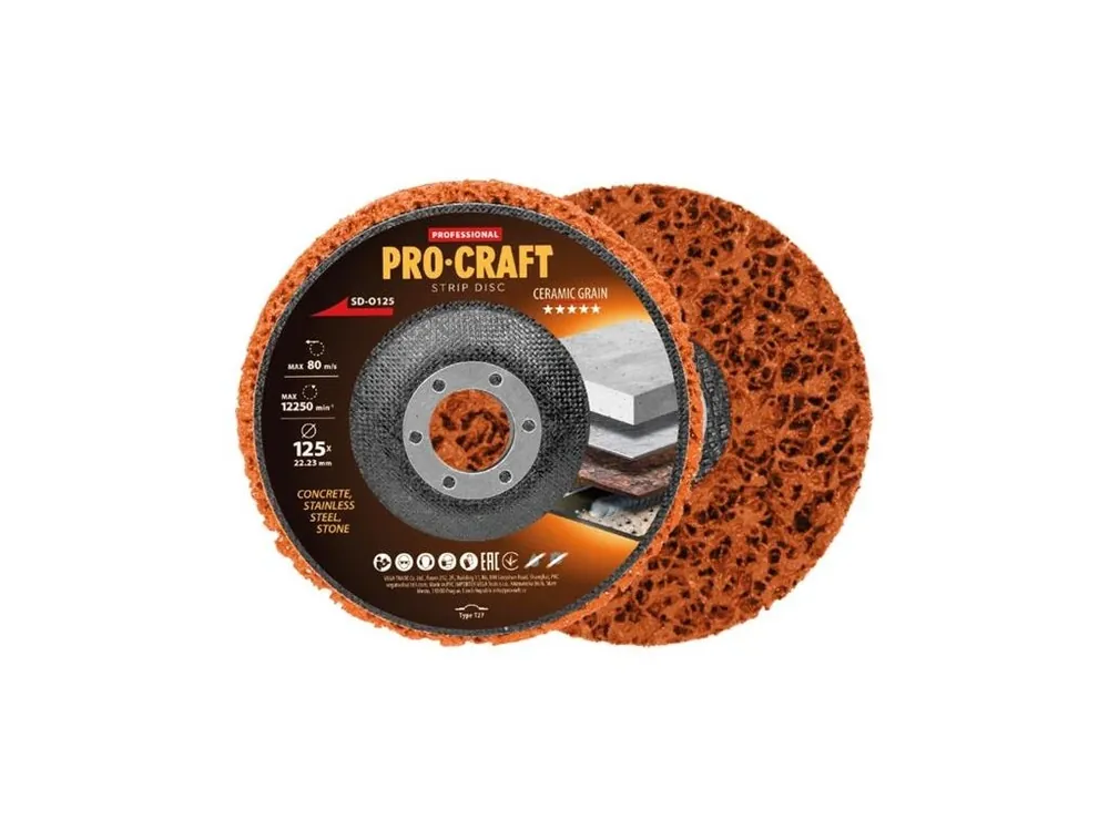 Kotouč brusný Clean & Strip 125mm PROCRAFT SD-O125 Cenově Výhodný