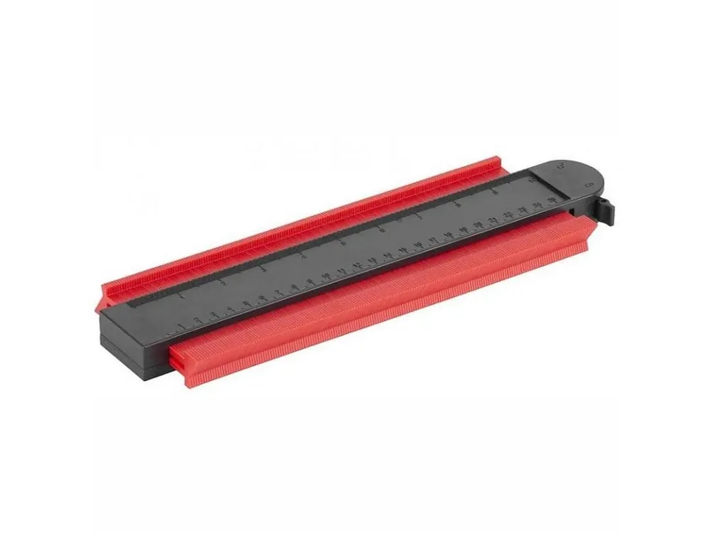 Šablona DG680, 250x101mm, s uzamknutím, pomůcka na obkreslení tvarů Značkový
