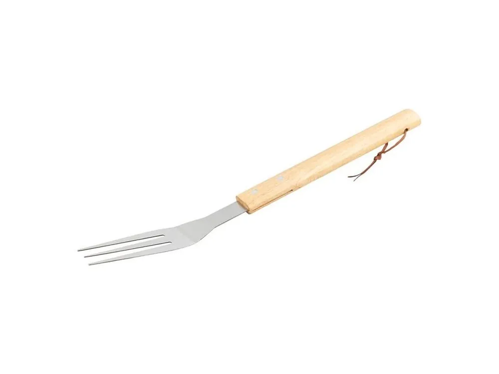 Vidlička grilovací nerez, dřevěná rukojeť, 39cm Super Cena