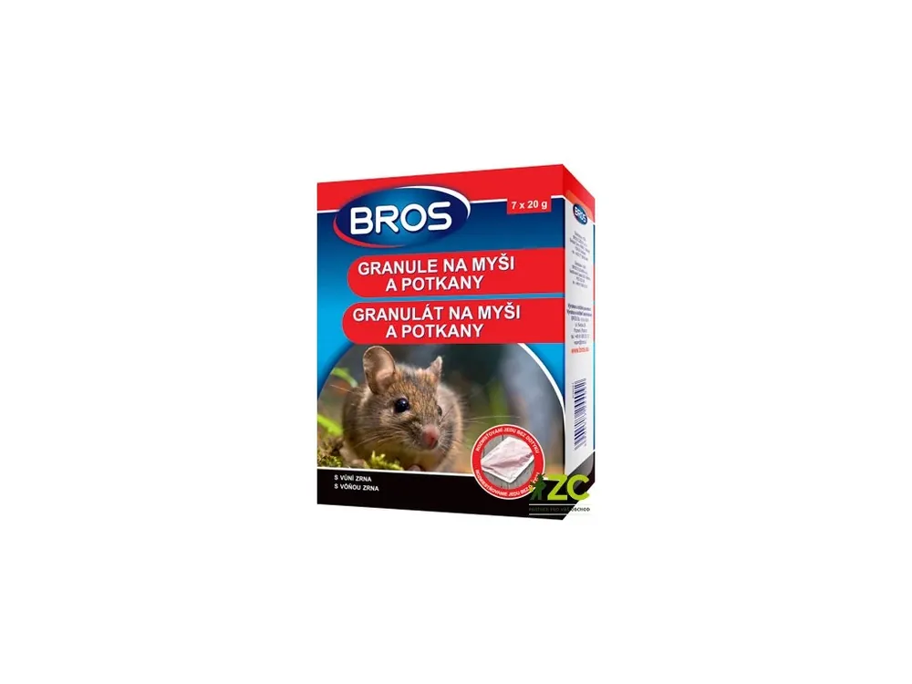 Cenově Výhodný Granule na myši a potkany BROS 140g