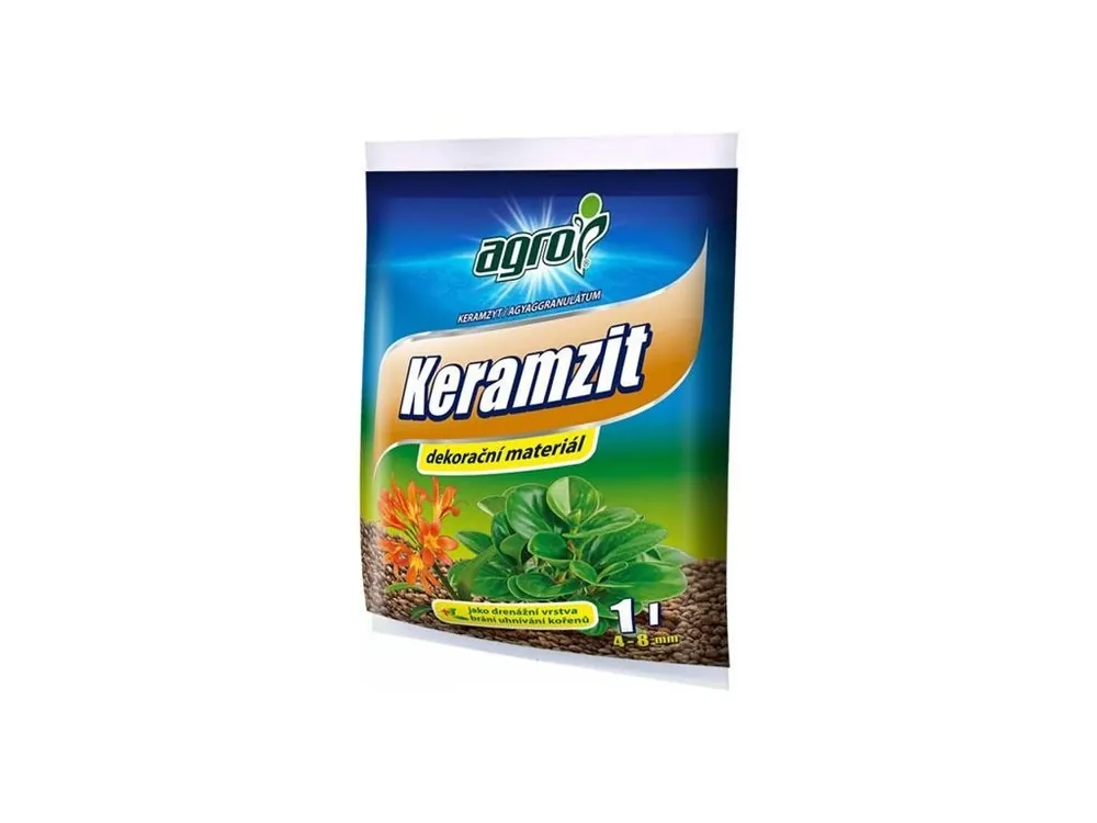 Jílový granulát AGRO Keramzit 8-16mm 5l Výprodej