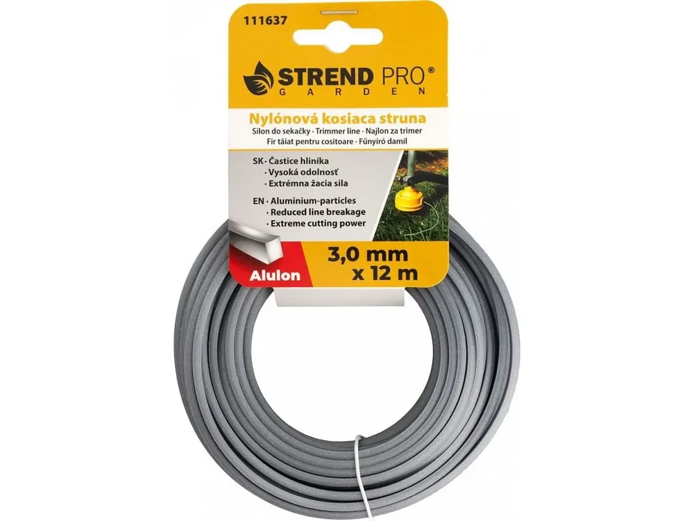 Odeslání Ihned Struna Alulon ADQ 3mm, 12m, hranatá