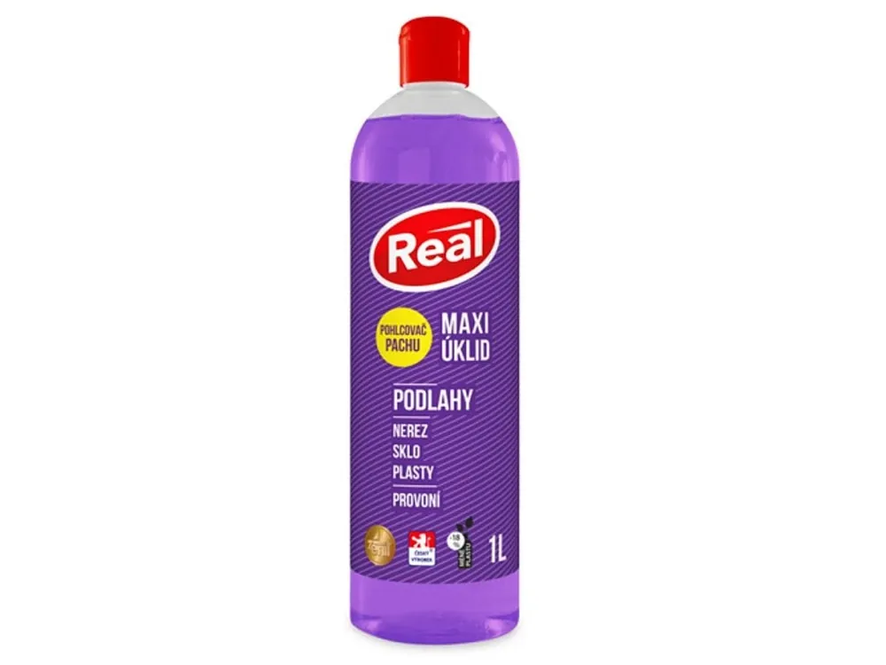 Mycí prostředek Real Maxi úklid s pohlcovačem pachu, 1l Odeslání Ihned