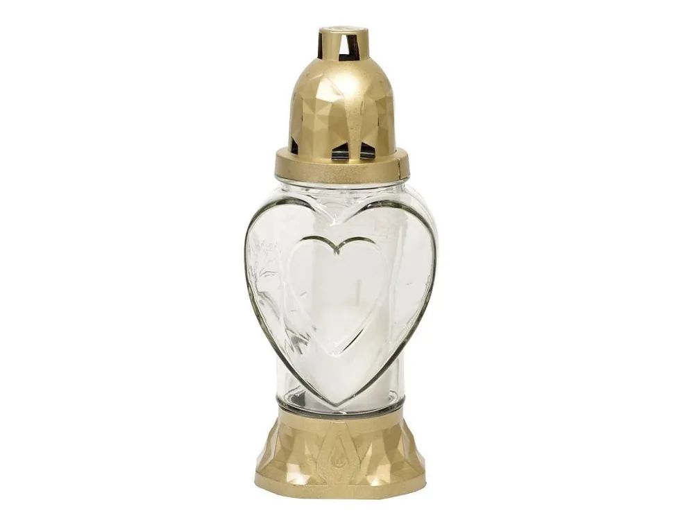 Novinka Kahan Heart, čiré sklo, 25,5cm, 28h