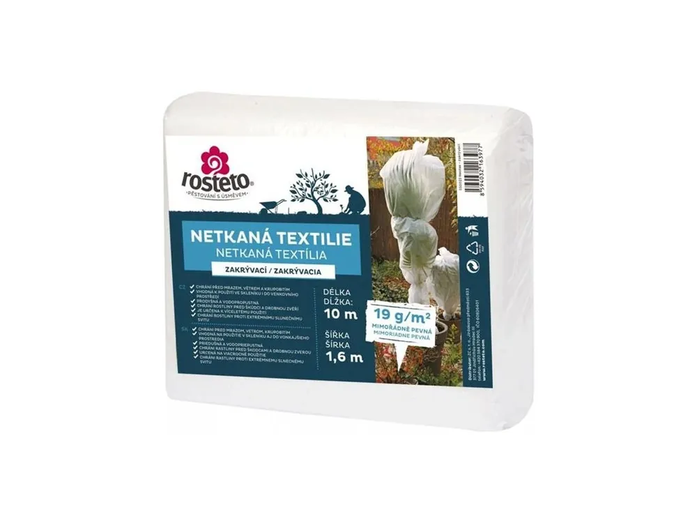 Nízká Cena Netkaná textilie zakrývací Neotex ROSTETO 19g 1,6x10m bílá