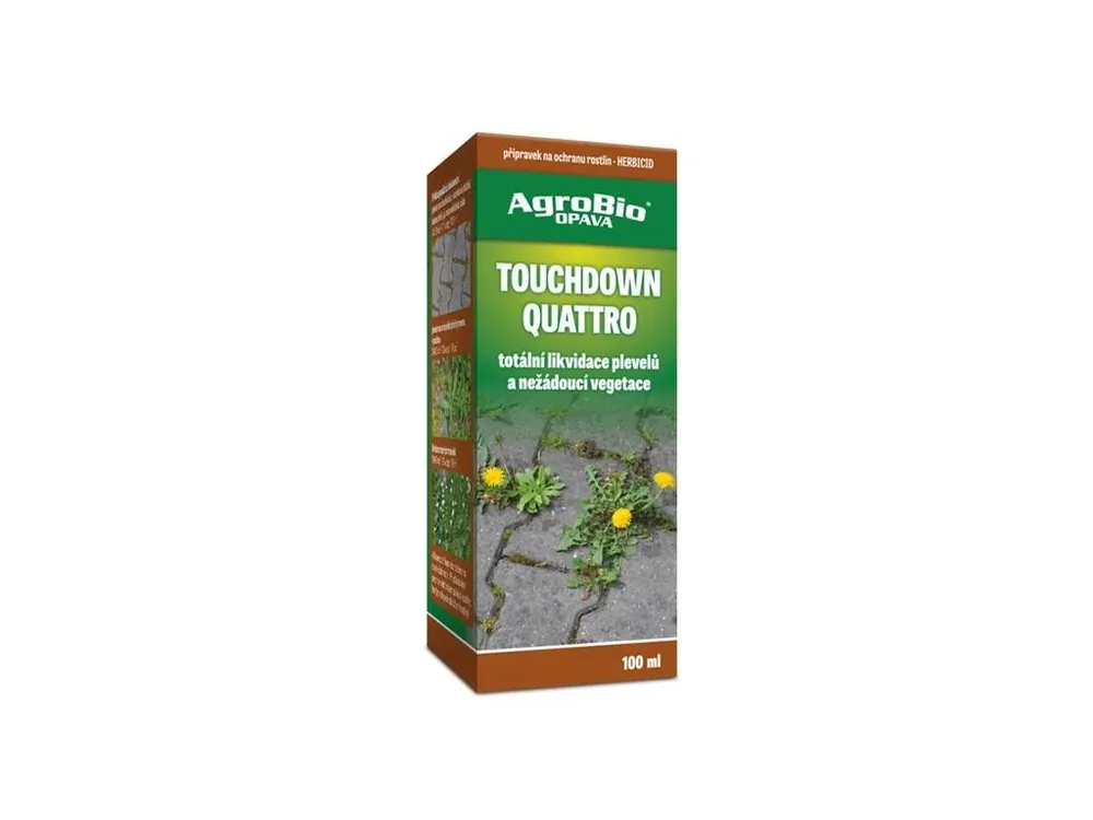 Akce Přípravek proti jednoletým a víceletým plevelům AGROBIO Touchdown Quattro 100ml
