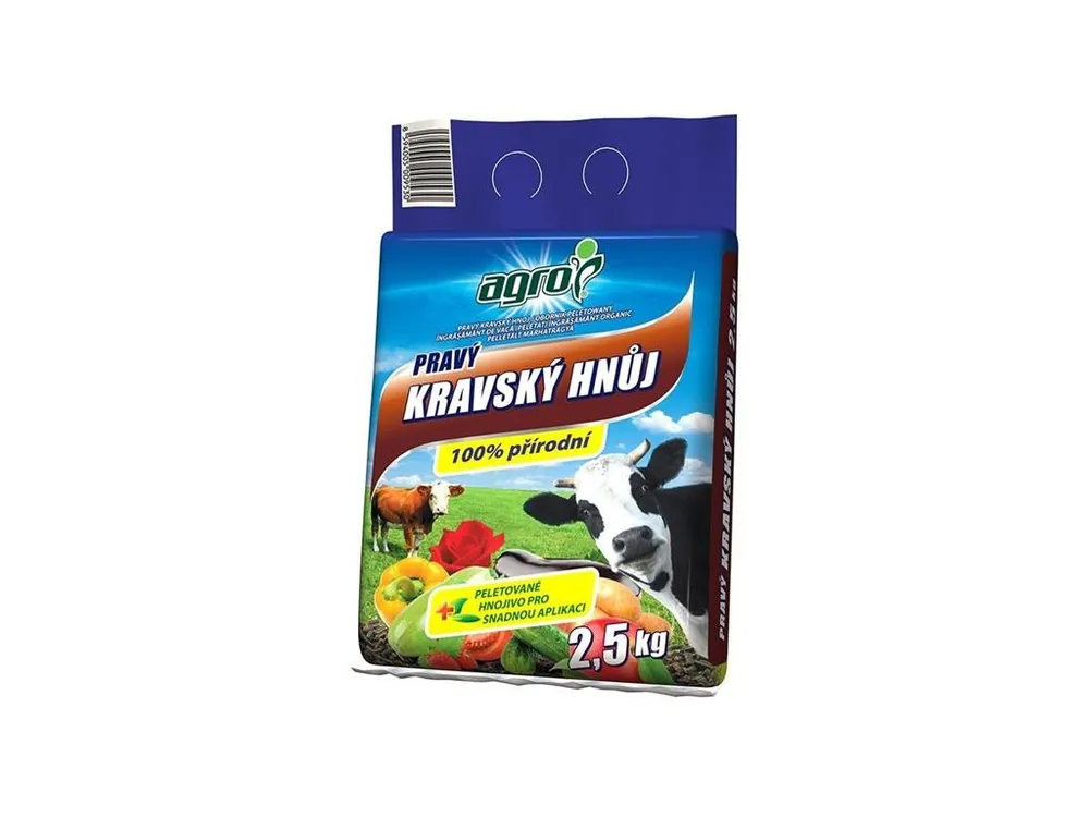 Pravý kravský hnůj AGRO 2,5kg Nová Kolekce