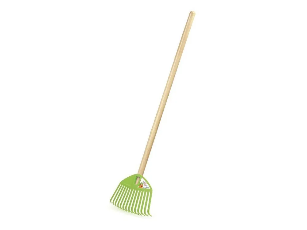 Hrábě dětské FOCUS BABY zelené, dřevěná násada 71cm Koupit Online