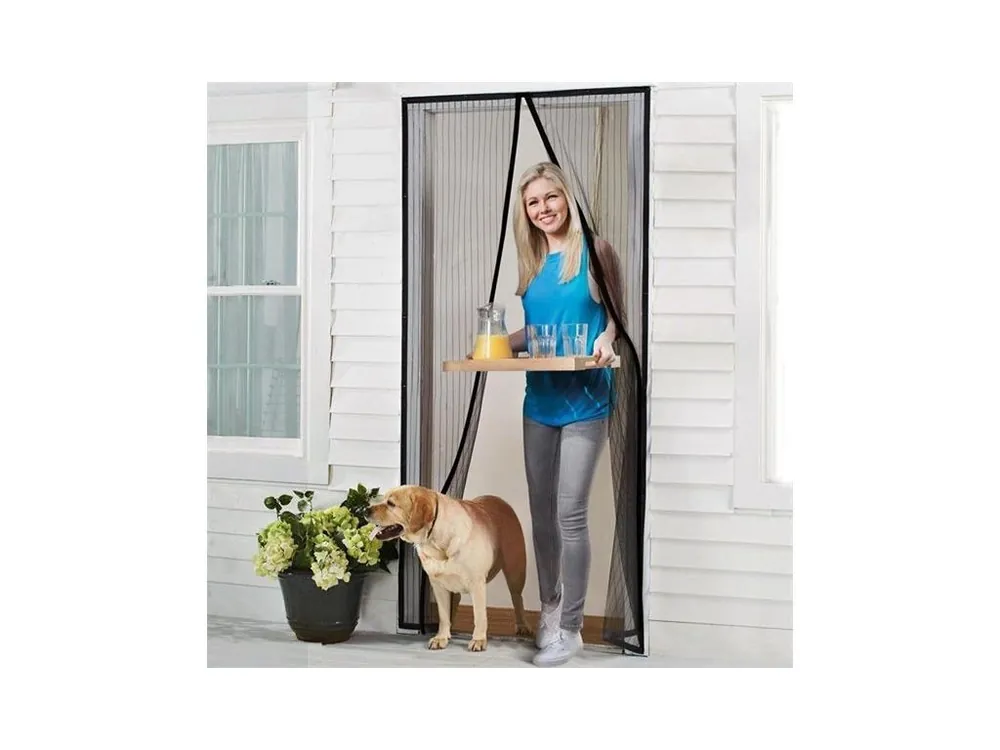 Odeslání Ihned Síť proti hmyzu na dveře 210 x 101cm černá 4L