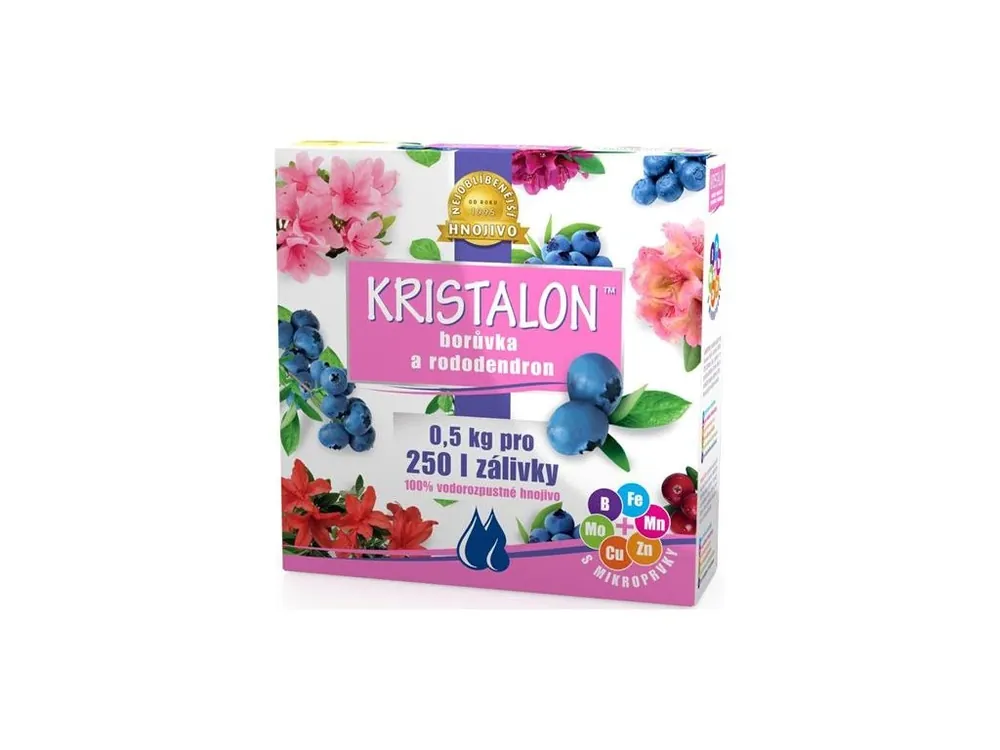 Vysoce Kvalitní Hnojivo pro borůvky a rododendrony KRISTALON 0,5kg