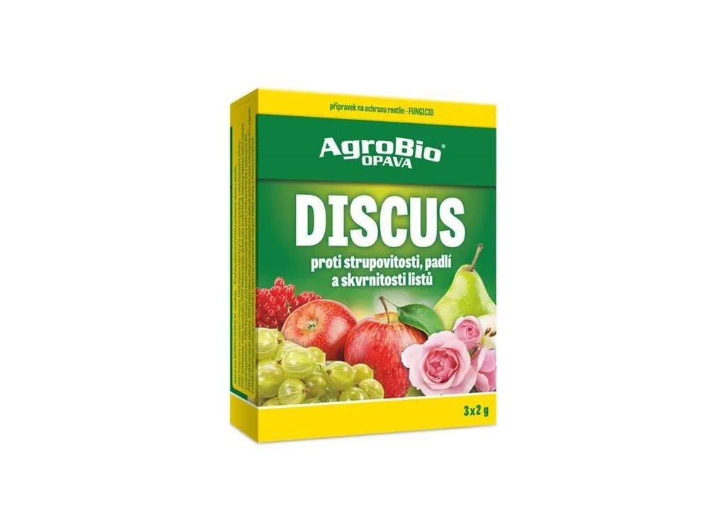 Oblíbený Přípravek proti strupovitosti, padlí a skvrnitosti AGROBIO Discus 3x2g