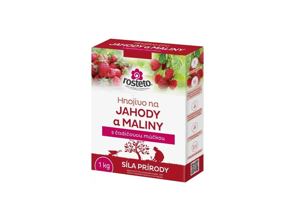 Hnojivo pro jahody a maliny ROSTETO 1kg s čedičovou moučkou Must-Have