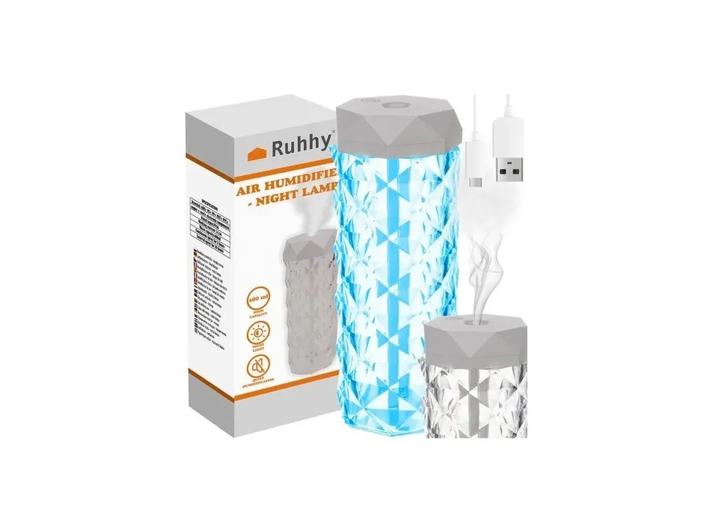 Zvlhčovač vzduchu, křišťálová RGB lampa Ruhhy 24625 Odeslání Ihned