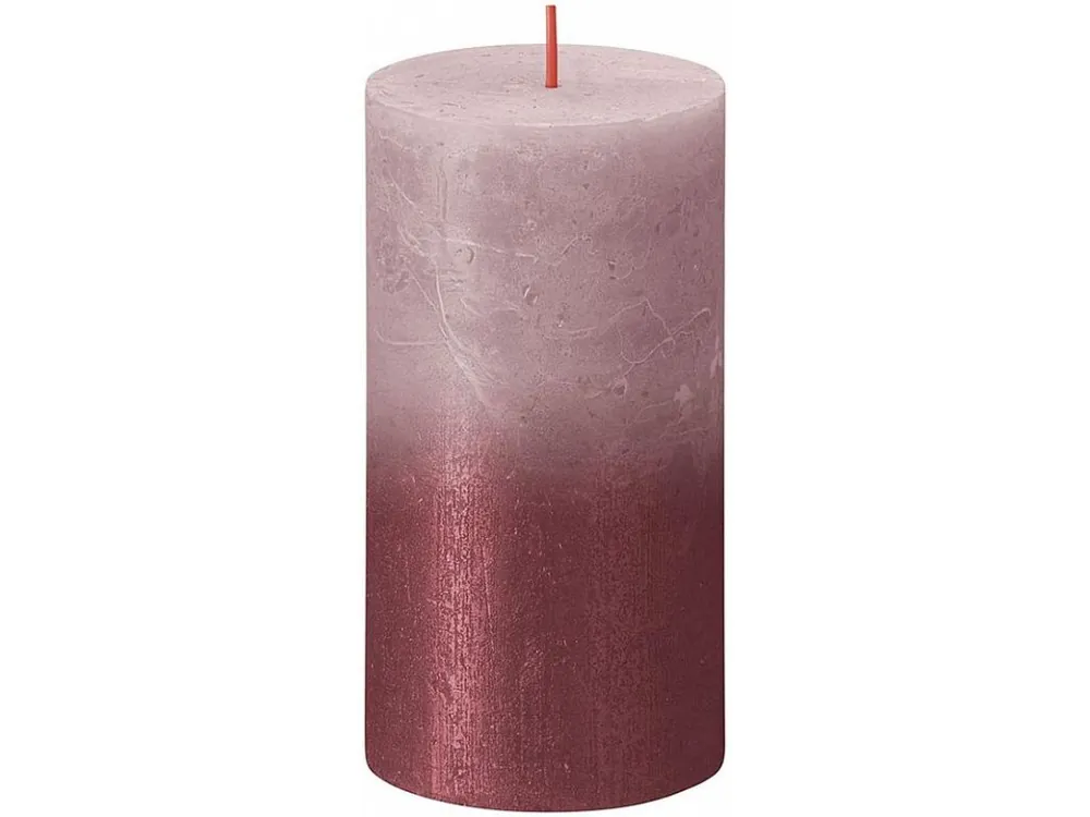 Nakupujte Hned Svíčka válec bolsius Rustic Sunset Ash Rose+ Red, 68x130mm